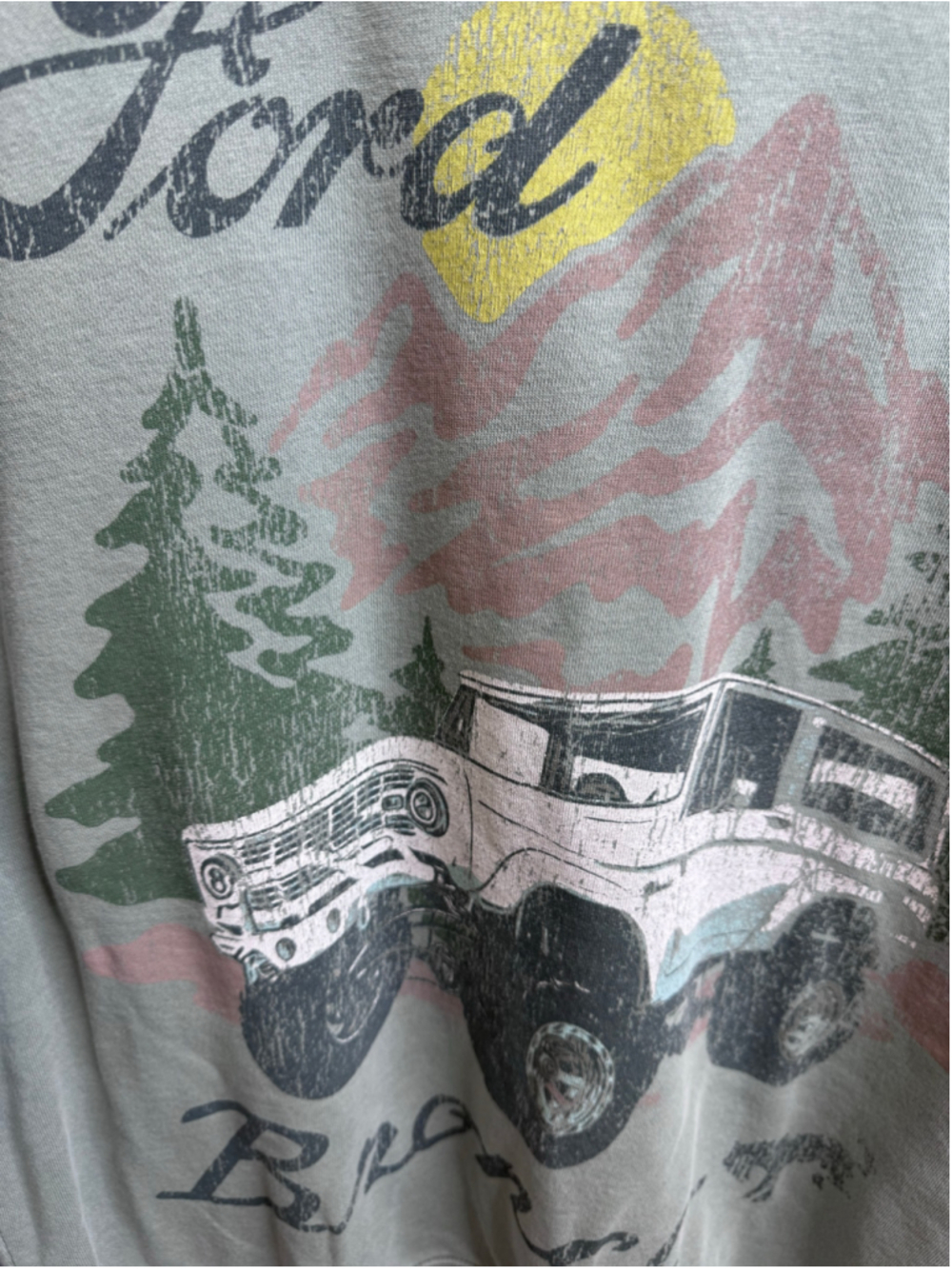 Ford Bronco Graphic Sweatshirt Green Size L - Picture 3 of 4